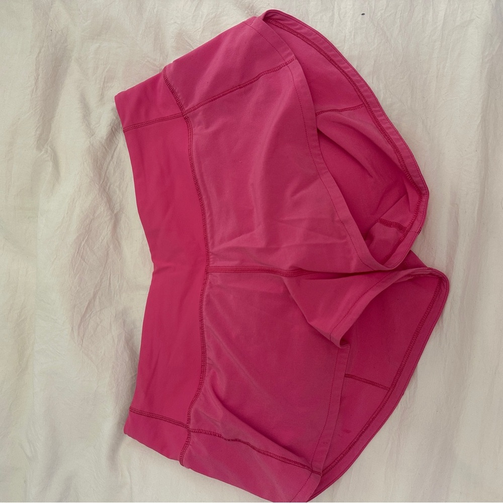 Lululemon Athletica sonic pink speed up Athletic Shorts